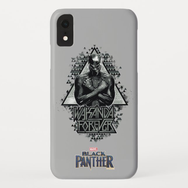 Black Panther | "Wakanda Forever" Graphic Case-Mate iPhone Case (Back)