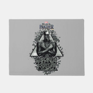 Black Panther   "Wakanda Forever" Graphic Doormat