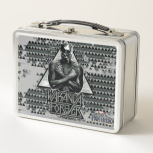 Black Panther   "Wakanda Forever" Graphic Metal Lunch Box