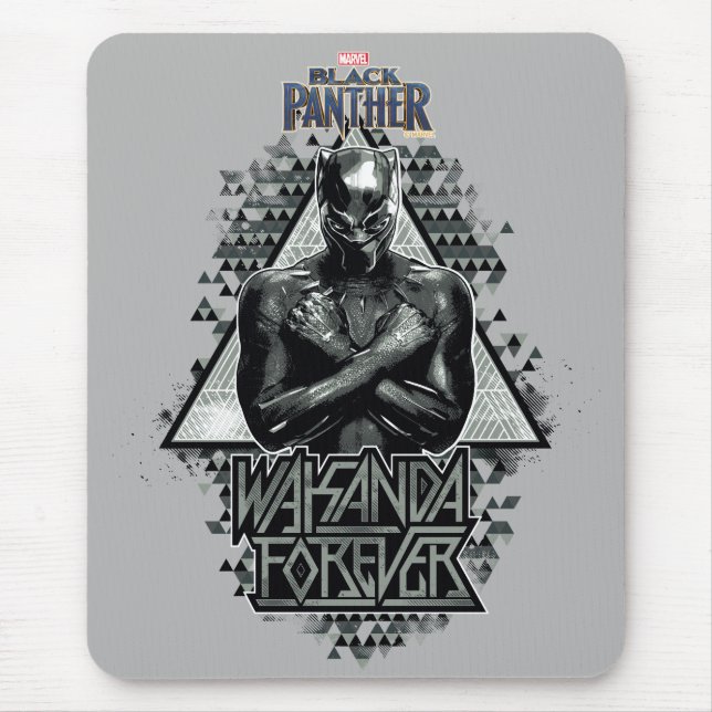 Black Panther | "Wakanda Forever" Graphic Mouse Pad (Front)
