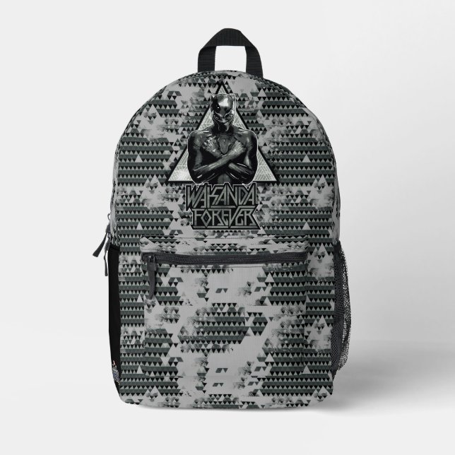 Black Panther | "Wakanda Forever" Graphic Printed Backpack (Front)