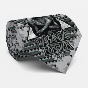 Black Panther   "Wakanda Forever" Graphic Tie