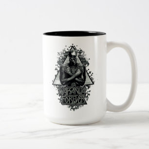 Black Panther   "Wakanda Forever" Graphic Two-Tone Coffee Mug