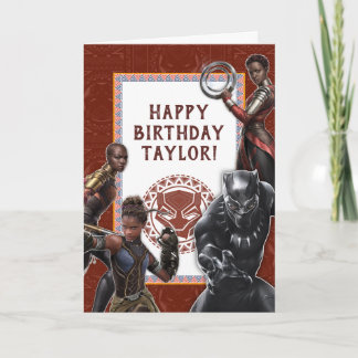 Black Panther | Wakandan Warriors Birthday Card