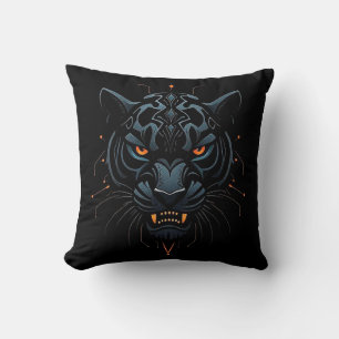 🐆 Black Panther Wildlife Room Decor Accent 🐆 Throw Pillow