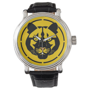 Black Panther with Intricate Artistic Details Watch