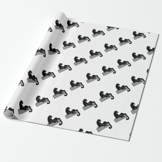 black Panther Wrapping Paper (Unrolled)