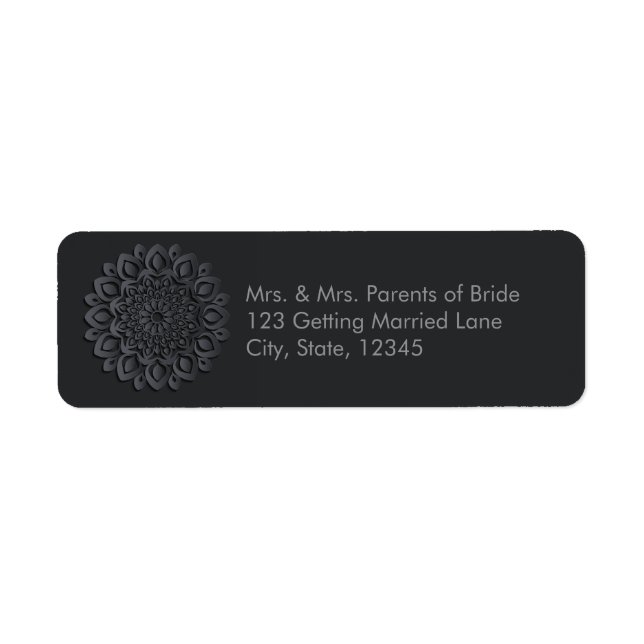 Black papercut mandala (Front)