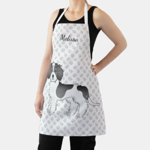 Black Parti-colour Mini Goldendoodle Dog & Name Apron