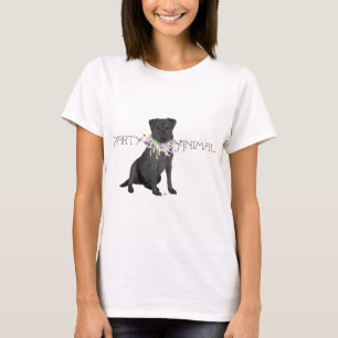 Black Party Animal Labrador Retriever T-Shirt