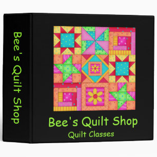 Black Patchwork Quilt Art Notebook Album Binder