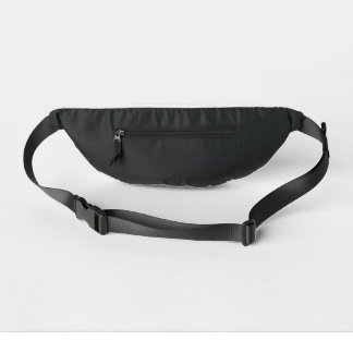 Black Pattern Line Cube Geometry Simple Fanny Pack