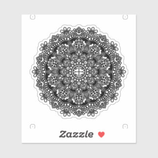 Black-Patterned Mandala Vinyl