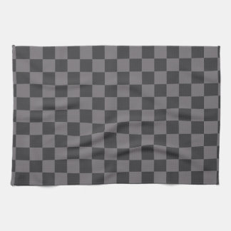 Black Patterns Chequerboard Check Chequered Kitchen Towel