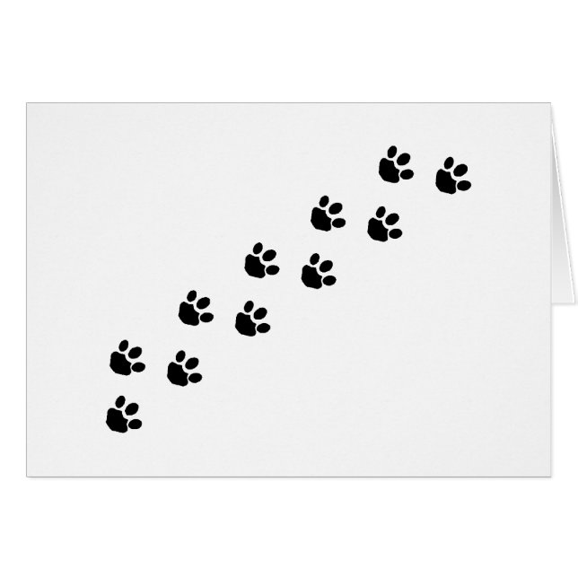 Black Paw Prints (Front Horizontal)