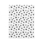 Black Paw Prints Pattern
