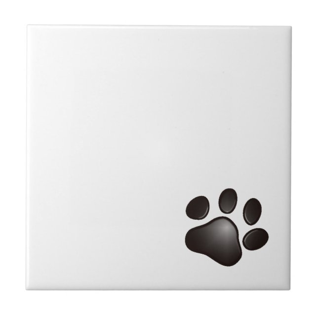Black Paw Tile (Front)