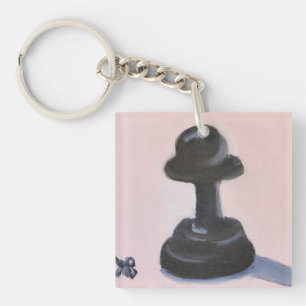 Black Pawn Keychain