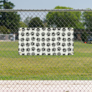 Black Paws, Dog Paws, Cat Paws, Outline Banner