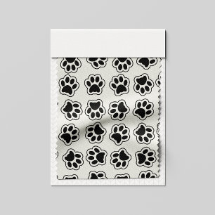 Black Paws, Dog Paws, Cat Paws, Outline Fabric