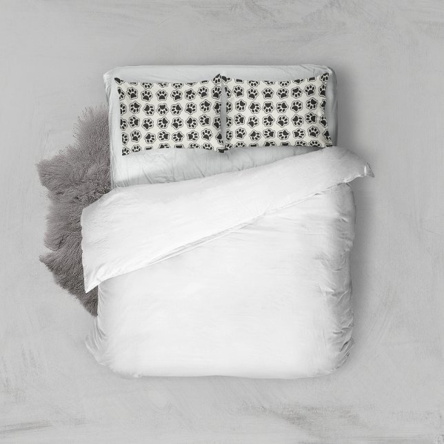 Black Paws, Dog Paws, Cat Paws, Outline Pillowcase (Creator Uploaded)