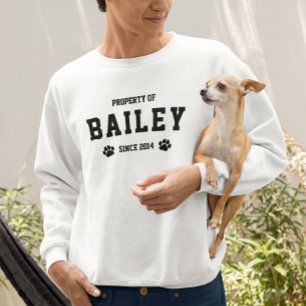 Black Paws Pet Owner Property Of Pet Name T-Shirt