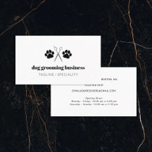 Black Paws & Scissors Dog Grooming