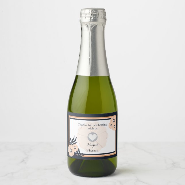 Black Pearl Watusi Tacao Mini Sparkling Wine Label (Front)