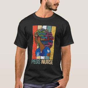 Black Peds Nurse For African American Melanin Nu T-Shirt