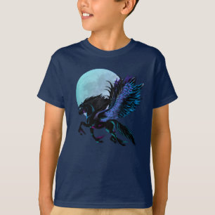 Black Pegasus and Blue Moon T-Shirt