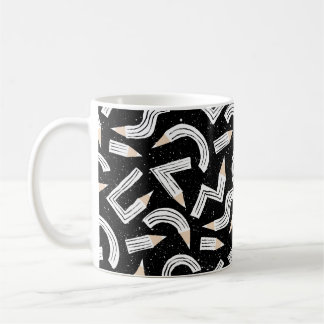 Black Pencil Sketch School Supplies Coffee Mug