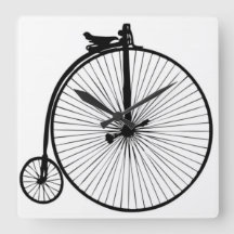 Black penny farthing vintage bike