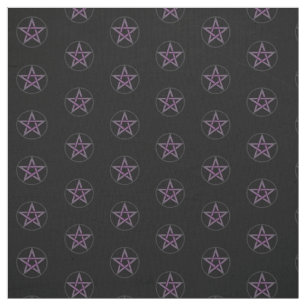 Black Pentacle Altar Cloth Material