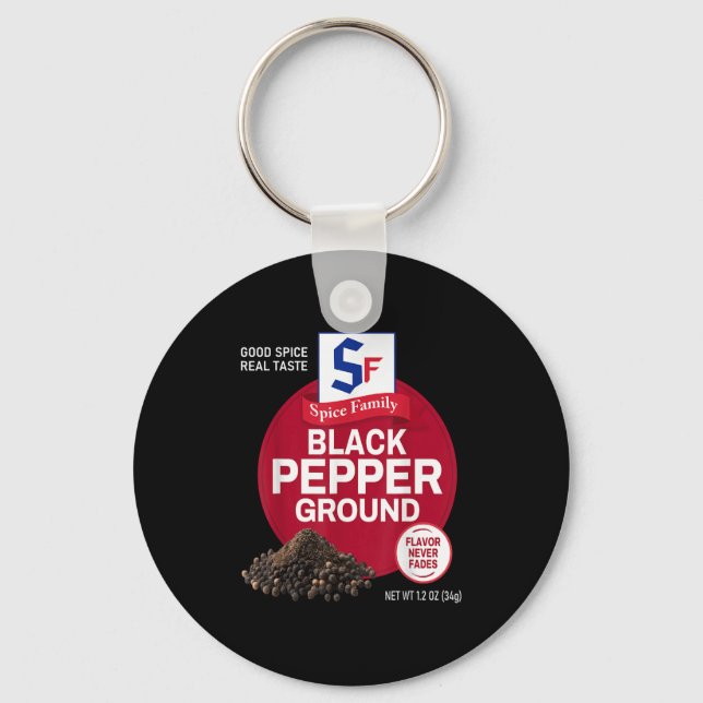Black Pepper Ground Sce Group Family Matching Hall Keychain (Front)