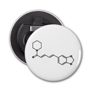 Black Pepper Piperine Molecular Chemical Formula Bottle Opener