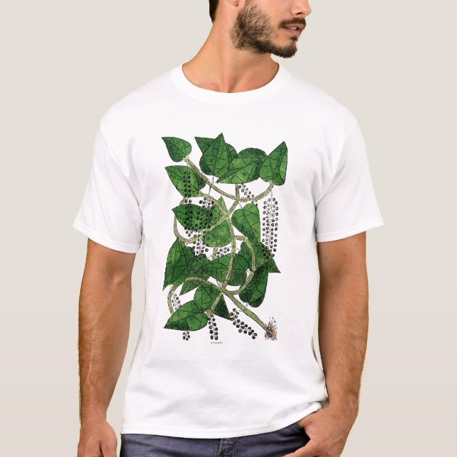 Black Pepper Plant, 1578 T-Shirt (Front)