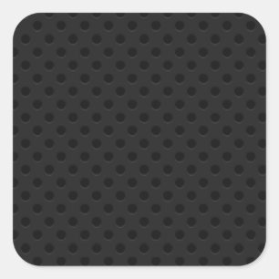 Black Perforated Pinhole Fibre Square Sticker
