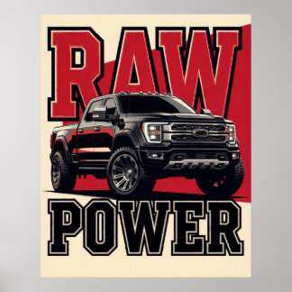 🏁 Black Performance Car Dark Automobile Strength Poster