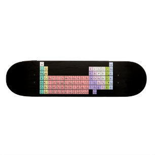 Black Periodic Table skateboard