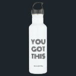Black Personalised YOU GOT THIS Motivational     S 710 Ml Water Bottle<br><div class="desc">Black Personalised YOU GOT THIS Motivational</div>