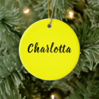 Black Personalize Name | Neon Yellow Colour