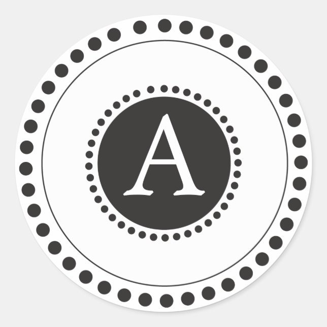 Black -Personalized envelope seal (Front)