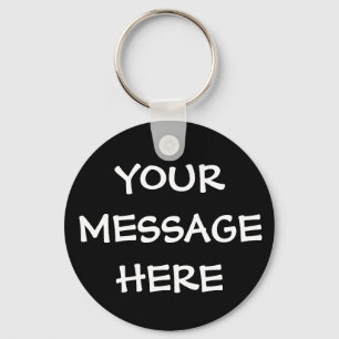 Black Personalized Key Rings for Men