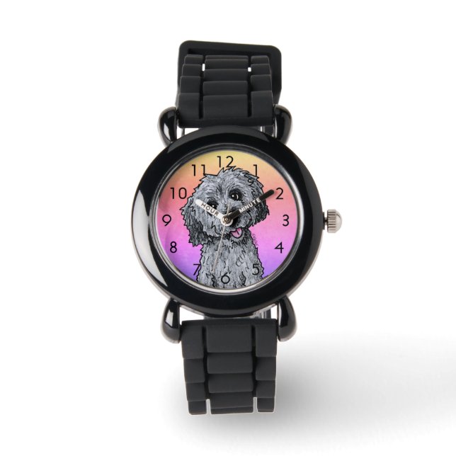 Black Phantom DOODLEMOJI Watch (Front)