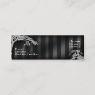Black Phantom Tree Mini Business Card