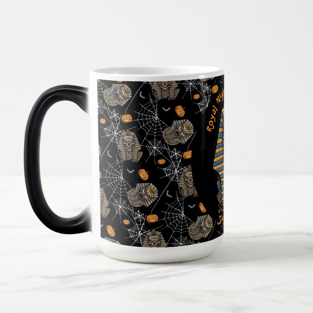 🖤 Black Pharaoh Mummy Mug 🎃☕👑 (Left)