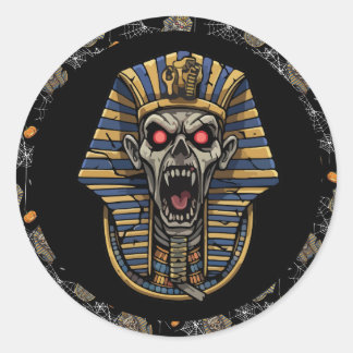 🖤 Black Pharaoh Mummy Stickers 🎃👑