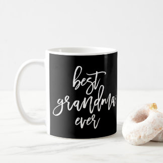 Black Photo Best Grandma Ever Handwritten Script Coffee Mug
