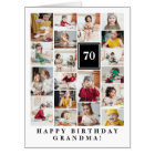 Black Photo Collage Joyeux Anniversaire Grand-mère