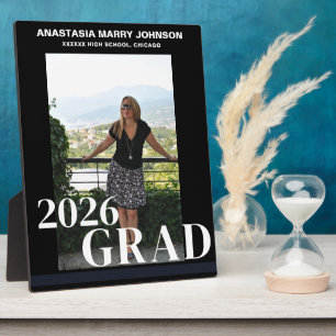 Black Photo Graduation Tabletop Plaque